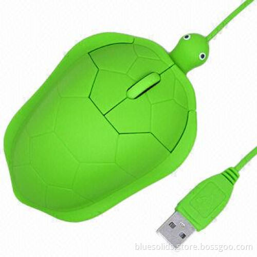 Wired Mouse with Funny Design, OEM Orders Welcomed, Turtle Shape, Colorful